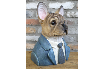Large Quirky Frenchie Dog Bust