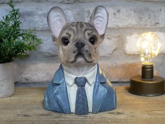 Small Quirky Frenchie Dog Bust