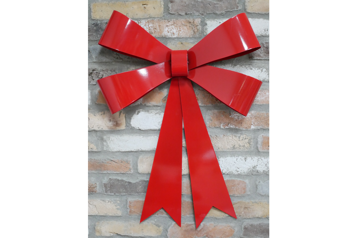 Large Shiny Red Bow