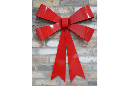 Large Shiny Red Bow
