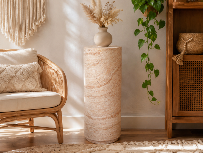 103cm Stone Effect Column