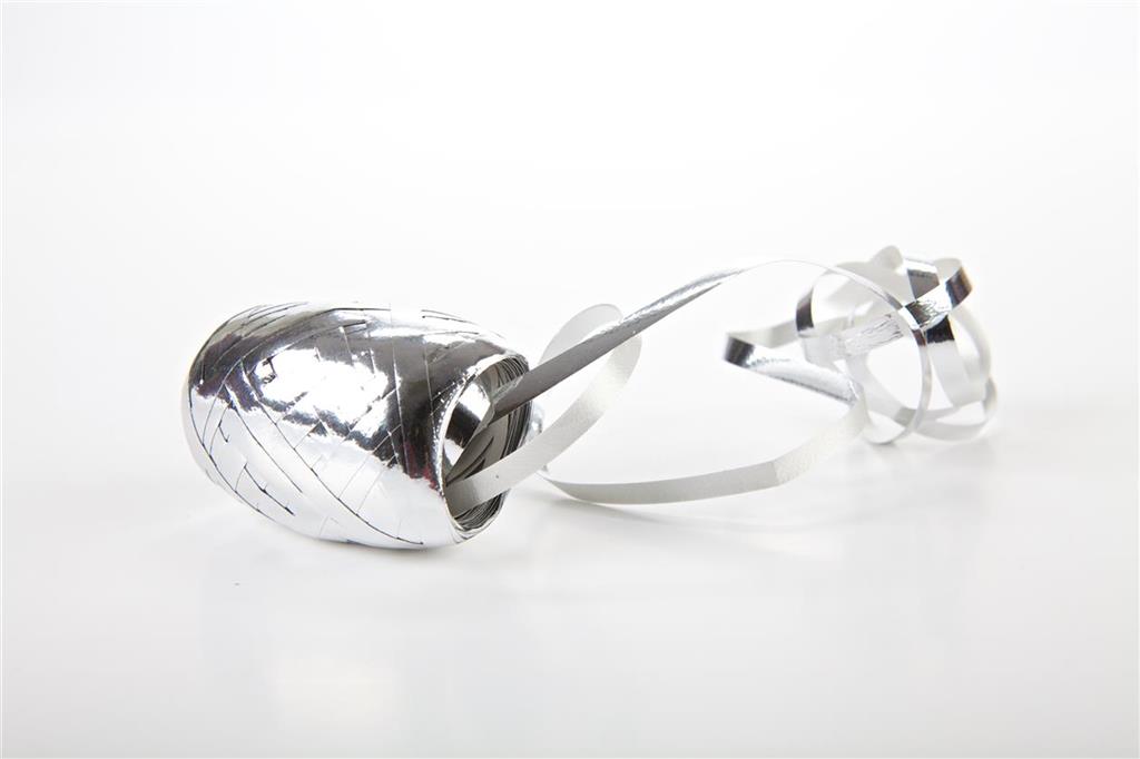 Silver Ribbon 5mm x 20 Meters - Single Roll