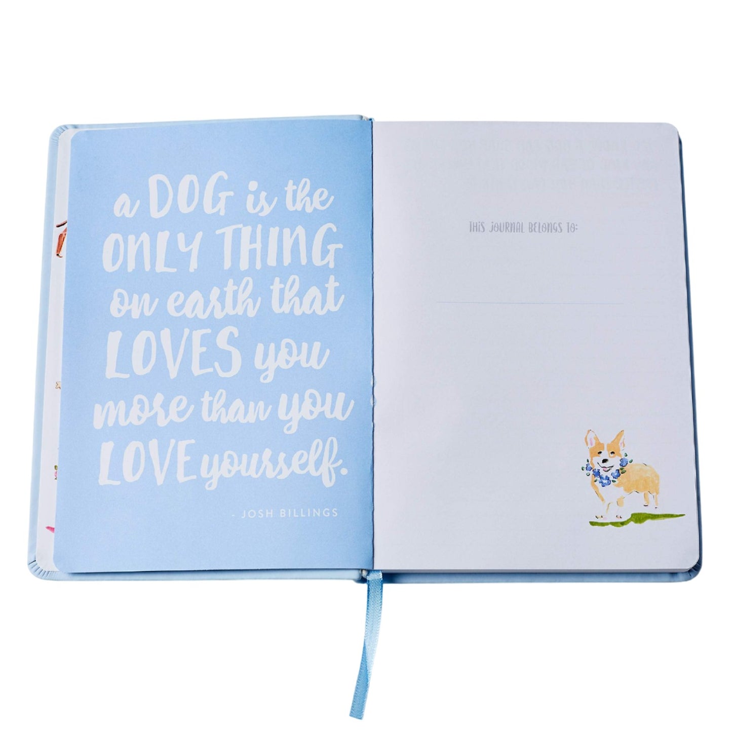 A5 Soft Cover Dog Lover Journal | Baby Blue