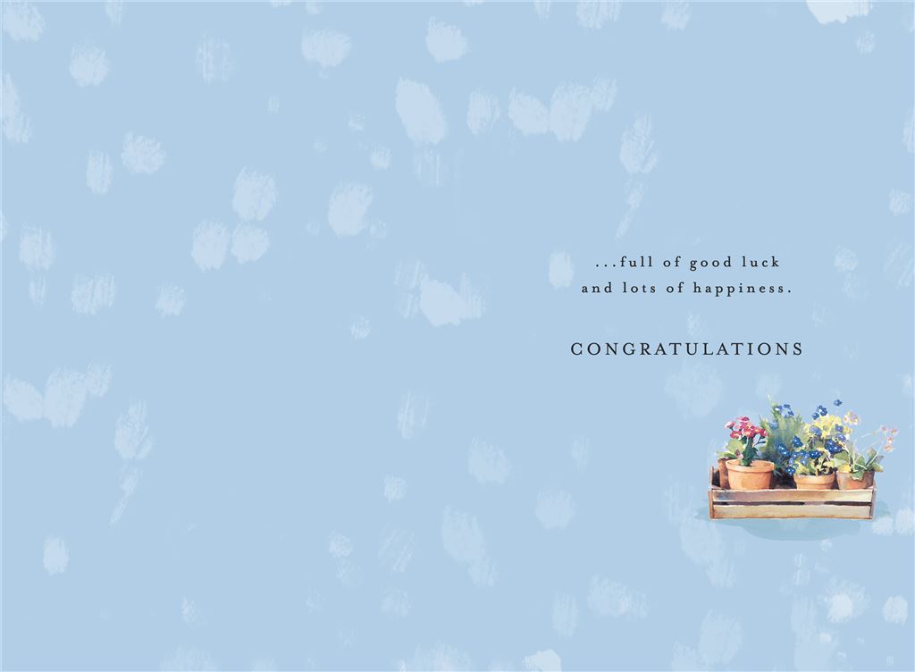 New Home Greeting Card Garden Design