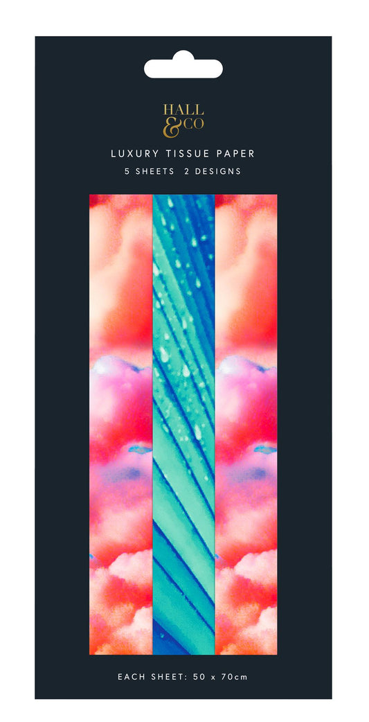 Vivid Aura Tissue Paper - 5 Sheets