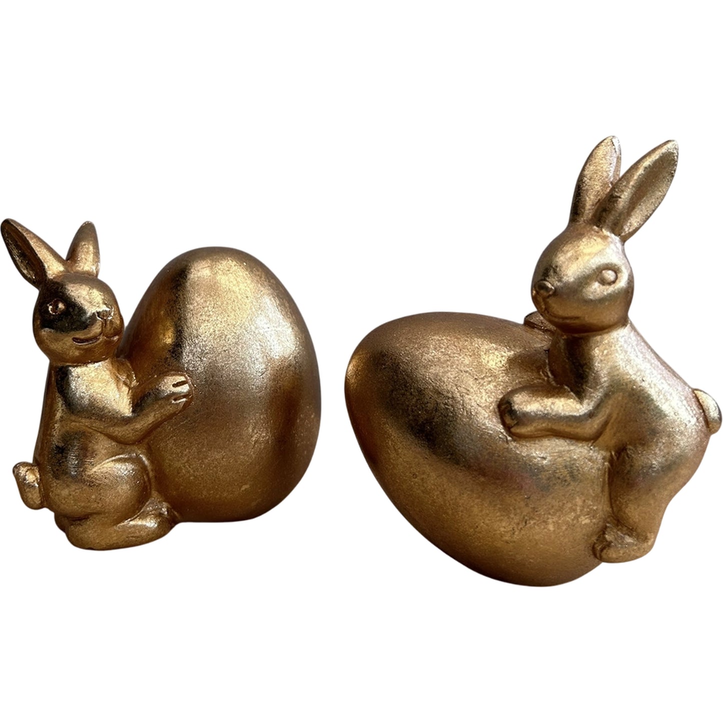 Gold Rabbit & Egg Ornament