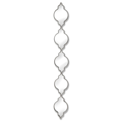 Silver Quarterfoil Decorative Hanging Mirror - IN STORE ONLY