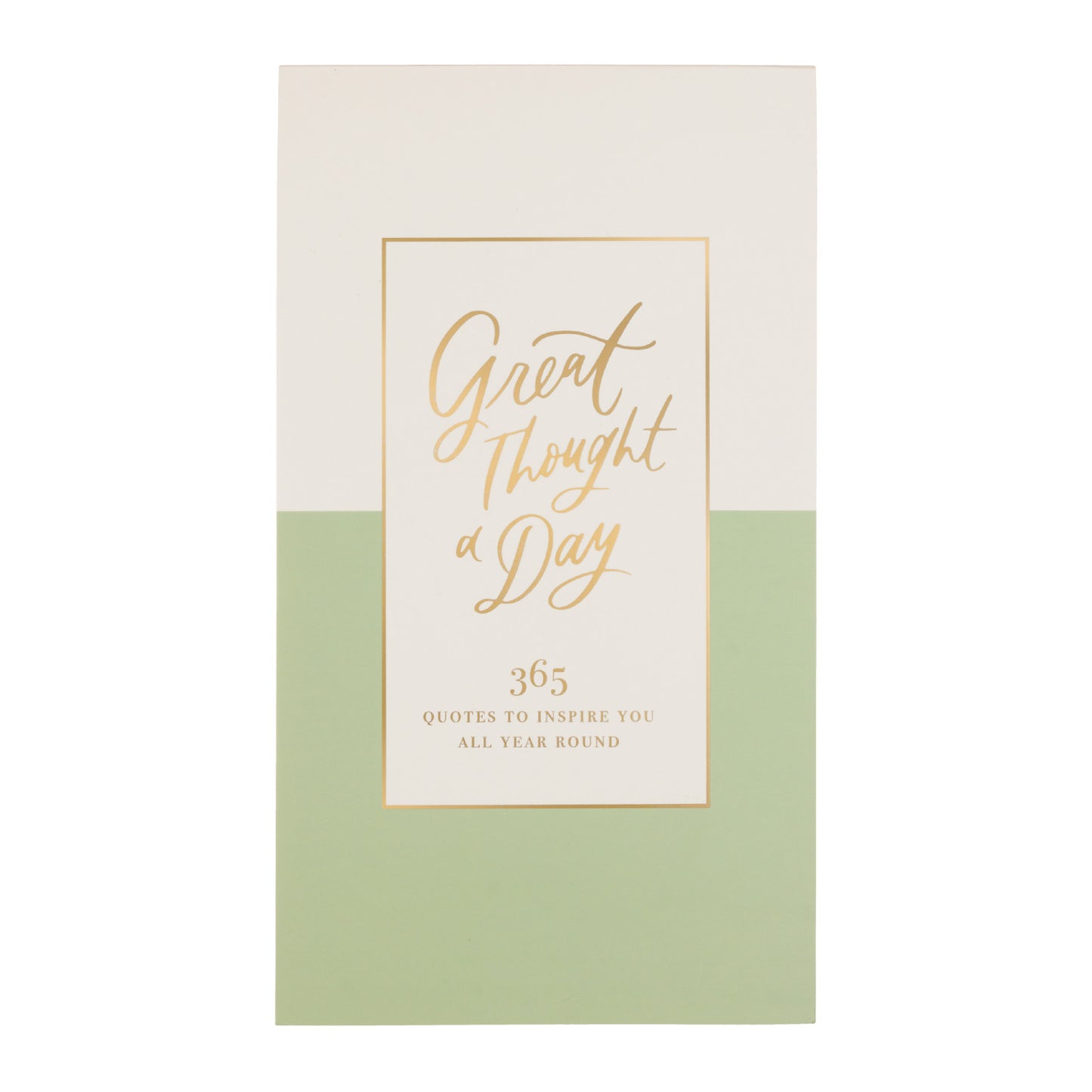 Eccolo Quote Pad A Great Thought A Day Sage Green Colourblock