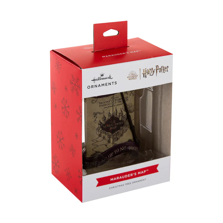 Collectable Harry Potter™ - Marauder's Map, Wand & Quote Ornament