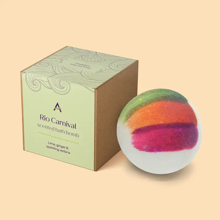 Rio Carnival Lime and Ginger Bath Bomb