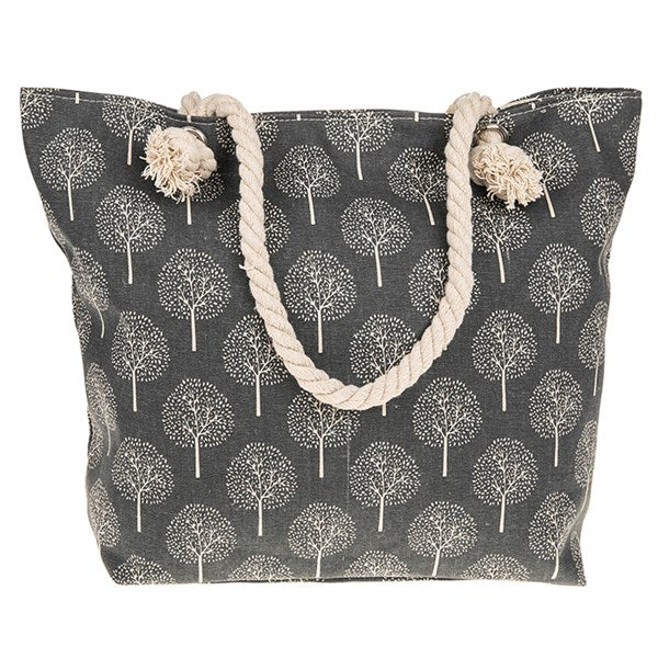 Tree of Life Tote Bag Grey 49cm