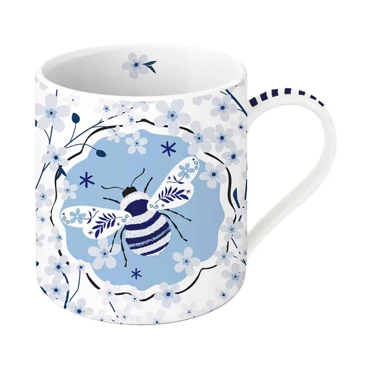 China Blue Bee Mug