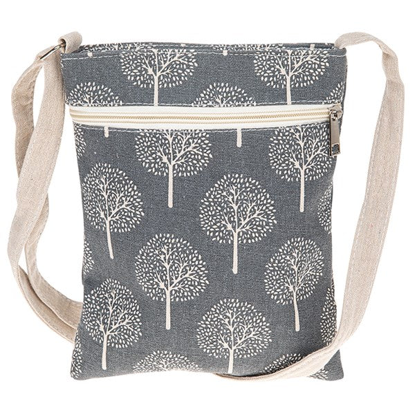 Tree of Life Cross Body Bag Grey