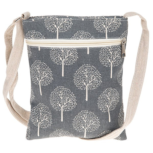Tree of Life Cross Body Bag Grey