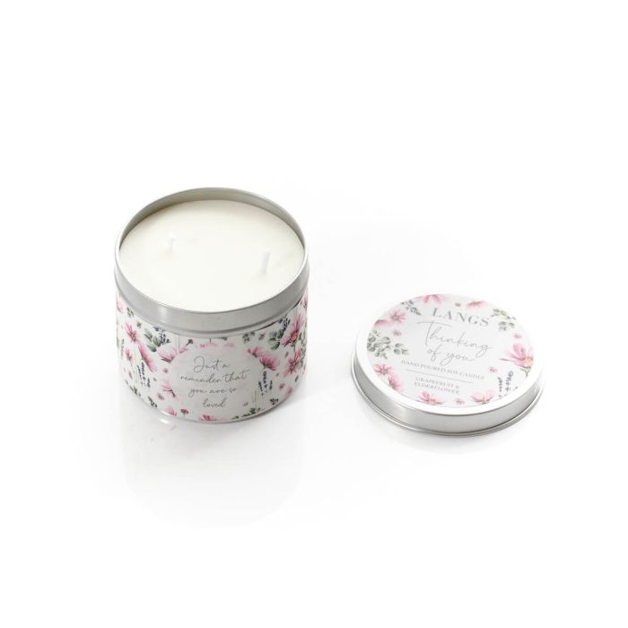 Hand Poured Soy Candle - Thinking of you - Grapefruit & Elderflower