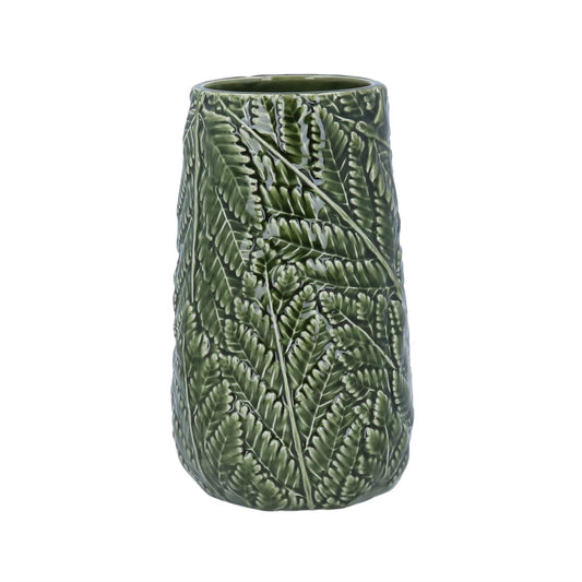 Ceramic Decorative Vase 22cm - Green Fern