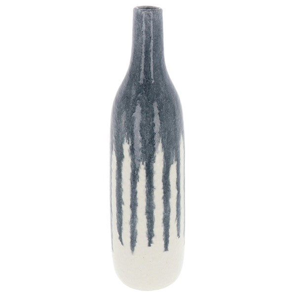 Vesuvius Tall Bottle Vase Grey
