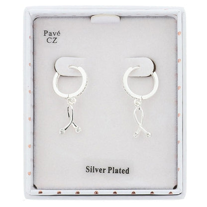 Kiss Freestyle Modern Silver Plated Earrings