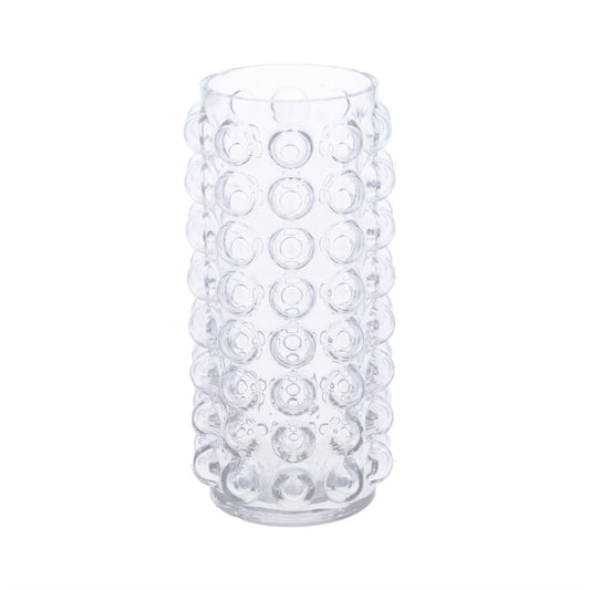 Glass Vase 20cm - Clear Bubble