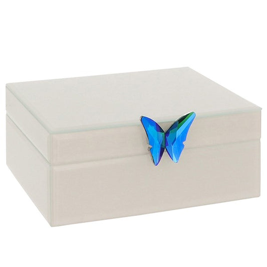 Azure Butterfly Jewel Box Rectangle