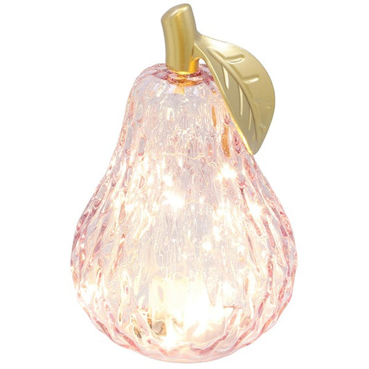 Diamond Cut LED Pear Large Lilac