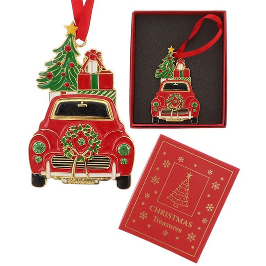 Xmas Treasures Festive Car Hanging Decoration
