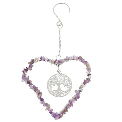 Sun Gem Hanging Heart