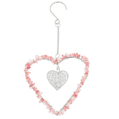Sun Gem Hanging Heart