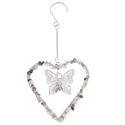 Sun Gem Hanging Heart