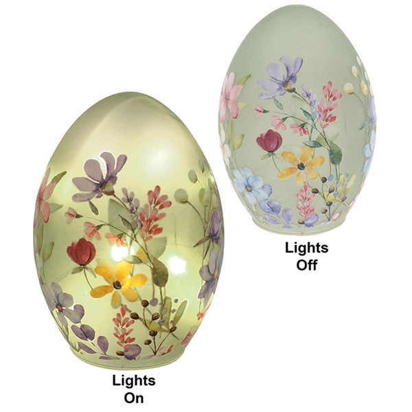 Glow LED Egg Large Green