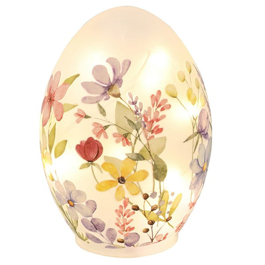 Glow LED Egg Large White