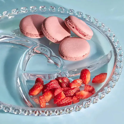 Heart Collection Glass Serving Dish, 23cm, Clear
