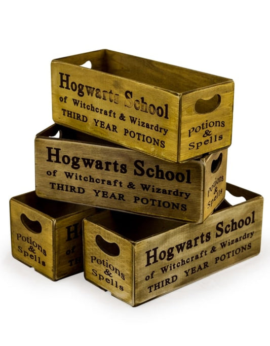 Single Antiqued "Witchcraft & Wizardry" Wooden Box