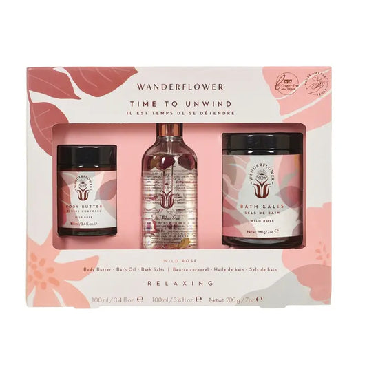 Time To Unwind Bath & Body Set - Wild Rose