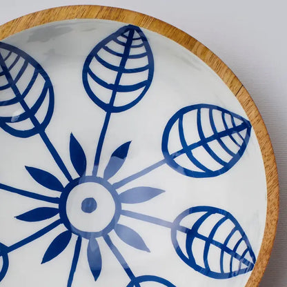 Kruunu Kukkia Wooden Bowl
