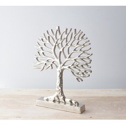 Large Silver Tree Ornament, 36cm