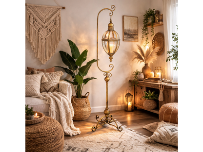 Vintage Gold Hanging Lantern