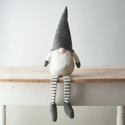 53cm Grey & Cream Fabric Gonk Large