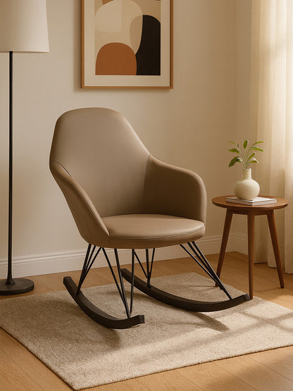 Kolding Taupe Rocking Chair