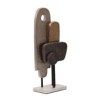 Simbolo Assorted Colour Metal Sculpture On Marble Base