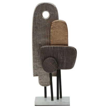 Simbolo Assorted Colour Metal Sculpture On Marble Base