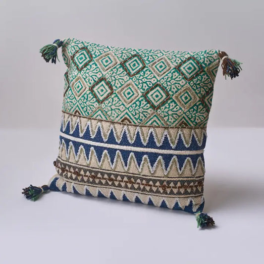 Teal Willow Cushion with Filler