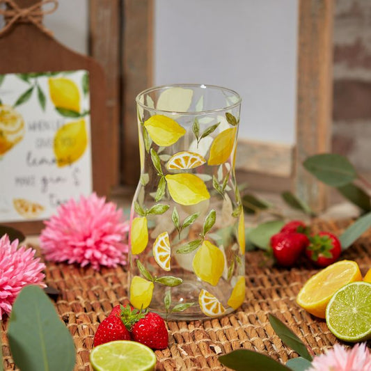 Glass Lemon Carafe In Clear Gift Box