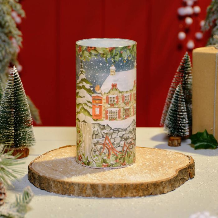 Christmas Cottage LED Scene Lamp