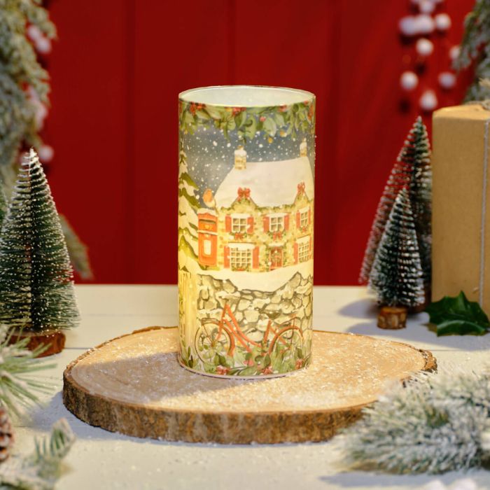 Christmas Cottage LED Scene Lamp