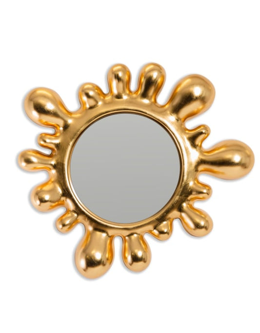 Large Gold "Splash" Wall Mirror