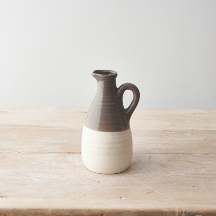 Ceramic Grey Jug, 14.5cm