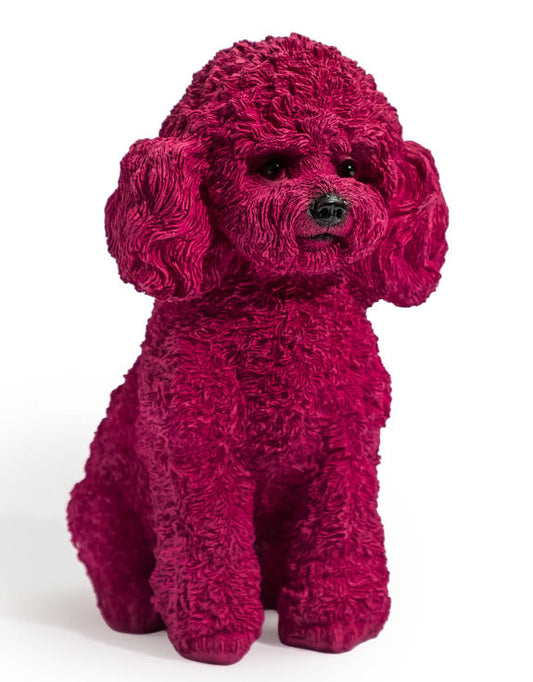 Purple Poodle Ornament