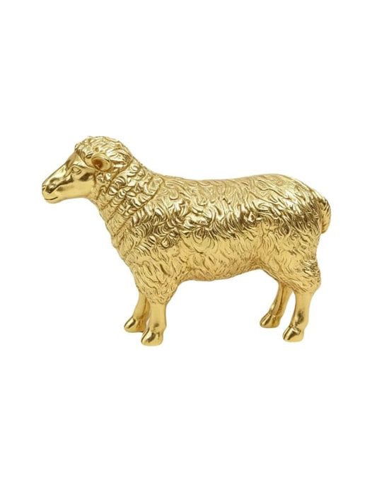 Medium Gold Sheep Figure
