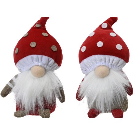 Toadstool Autumn Gonk Decoration